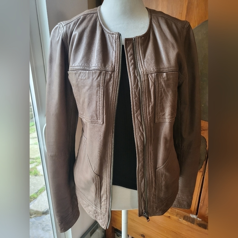 Hinge Lambskin Leather Jacket - image 1